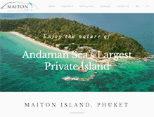 Tablet Screenshot of maitonprivateisland.com